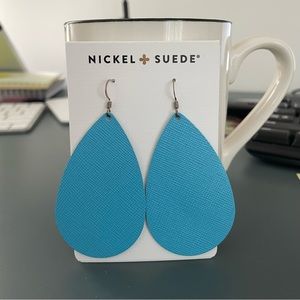 Nickel & Suede Leather Earrings